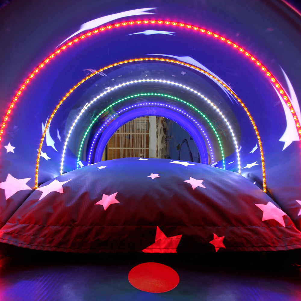 Star print Beanbag and sensory tunnel