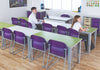 Elite Height Adjustable Table - Rectangle-Classroom Table, Height Adjustable, Metalliform, Rectangular, Table, Wellbeing Furniture-Beech-Learning SPACE