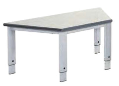 Elite Height Adjustable Table - Trapezoidal-Classroom Table, Height Adjustable, Metalliform, Table, Trapezoid, Wellbeing Furniture-Grey Speckle-Learning SPACE