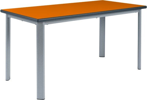 Elite Static Height Table - Rectangle-Classroom Table, Metalliform, Rectangular, Table, Wellbeing Furniture-Beech-640mm - 8-11 Years-Learning SPACE