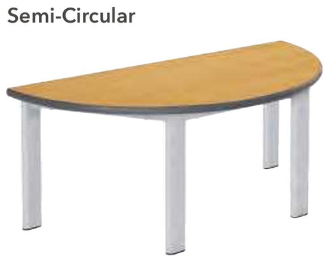 Elite Static Height Table - Semi-Circular-Classroom Table, Corner & Semi-Circle, Metalliform, Table, Wellbeing Furniture-Learning SPACE