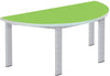 Elite Static Height Table - Semi-Circular-Classroom Table, Corner & Semi-Circle, Metalliform, Table, Wellbeing Furniture-Soft Lime-640mm - 8-11 Years-Learning SPACE