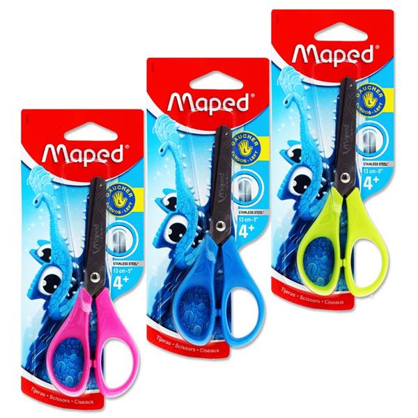 Essentials 13Cm/5" Soft Grip Left Handed Scissors - 12 Pack-Scissors, Stationery-Learning SPACE