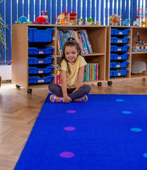 Essentials Rainbow Spots Indoor/Outdoor 3x2m Carpet-Kit For Kids, Mats & Rugs, Neutral Colour, Placement Carpets, Rectangular, Rugs, Wellbeing Furniture-Learning SPACE