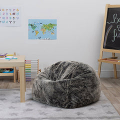 Faux Fur Arctic Bean Bag-Bean Bags, Bean Bags & Cushions, Eden Learning Spaces, Stress Relief, Tactile Toys & Books, Wellbeing Furniture-Learning SPACE