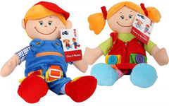 Fine Motor Rag Doll-Baby Soft Toys, Dolls & Doll Houses, Gifts For 2-3 Years Old, Imaginative Play, Matrix Group, Puppets & Theatres & Story Sets, Small Foot Wooden Toys-Learning SPACE