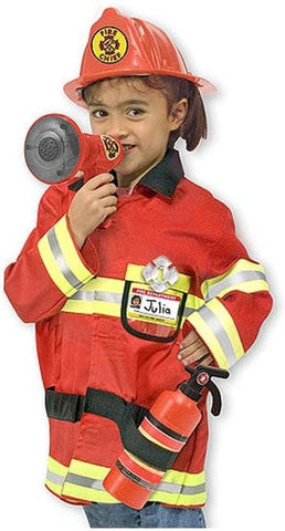 Fire Chief Role Play Costume Set-Dress Up Costumes & Masks, Fire. Police & Hospital, Gifts For 2-3 Years Old, Halloween, Imaginative Play, Pretend play, Puppets & Theatres & Story Sets, Role Play, Seasons, Stock-Learning SPACE