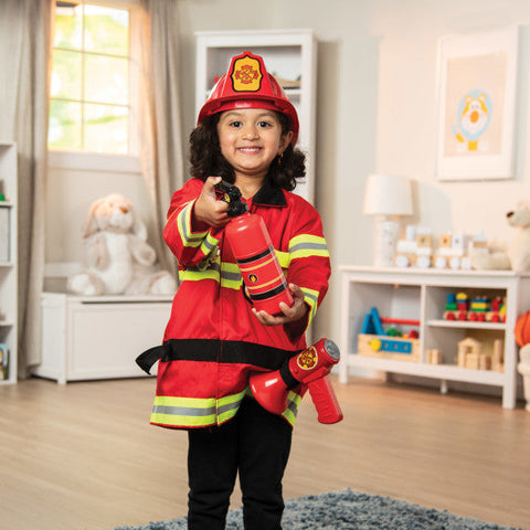 Fire Chief Role Play Costume Set-Dress Up Costumes & Masks, Fire. Police & Hospital, Gifts For 2-3 Years Old, Halloween, Imaginative Play, Pretend play, Puppets & Theatres & Story Sets, Role Play, Seasons, Stock-Learning SPACE