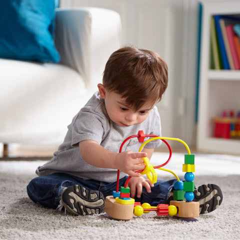 First Bead Maze-Additional Need, Cerebral Palsy, Fine Motor Skills, Gifts For 1 Year Olds, Gifts For 6-12 Months Old, Helps With, Maths, Primary Maths, Shape & Space & Measure, Stock, Strength & Co-Ordination, Tracking & Bead Frames-Learning SPACE