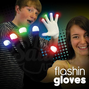 Flashing Gloves - White-AllSensory, Gifts For 3-5 Years Old, Pocket money, Sensory Light Up Toys, Stock, The Glow Company, Visual Sensory Toys-Learning SPACE