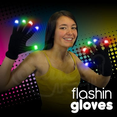 Flashing Gloves - White-AllSensory, Gifts For 3-5 Years Old, Pocket money, Sensory Light Up Toys, Stock, The Glow Company, Visual Sensory Toys-Learning SPACE