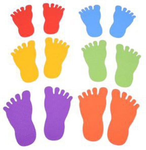 Foot Marks Set Of 6 Pairs-Active Games, Additional Need, Balancing Equipment, EDX, Games & Toys, Gross Motor and Balance Skills, Stepping Stones, Stock-Learning SPACE