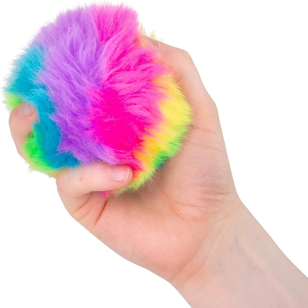 Furry Squish Ball – Fluffy, Fun Stress Buster!-ADD/ADHD, AllSensory, Baby Soft Toys, Early Years Sensory Play, Fidget, Neuro Diversity, Squishing Fidget, Stress Relief, Tactile Toys & Books, Tobar Toys-Learning SPACE