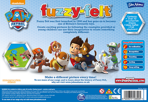 Fuzzy Felt PAW Patrol-Arts & Crafts, Craft Activities & Kits, Early Arts & Crafts, John Adams, Paw Patrol-Learning SPACE