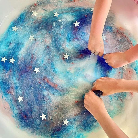 Galaxy Slime Play-Glow in the Dark, Messy Play, Slime, Stock, Zimpli Kids-Learning SPACE