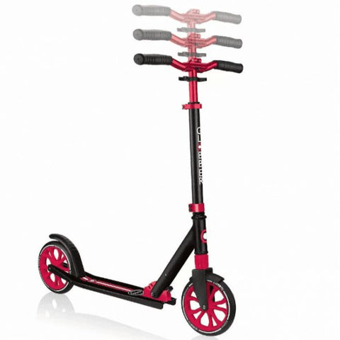 Globber NL 205 - Big 2 Wheeled Foldable Scooter - Black / Red-Additional Need, Exercise, Globber Scooters, Gross Motor and Balance Skills, Helps With, Ride & Scoot, Ride On's. Bikes & Trikes, Scooters-Learning SPACE