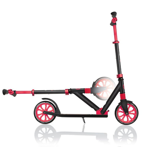 Globber NL 205 - Big 2 Wheeled Foldable Scooter - Black / Red-Additional Need, Exercise, Globber Scooters, Gross Motor and Balance Skills, Helps With, Ride & Scoot, Ride On's. Bikes & Trikes, Scooters-Learning SPACE