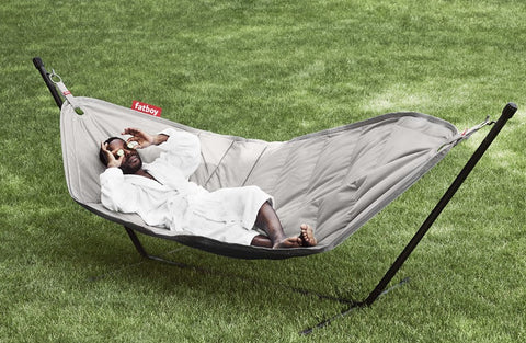 Headdemock Hammock- With Stand-Fatboy, Hammocks, Indoor Swings, Stock, Teen & Adult Swings-Light Grey-Learning SPACE