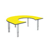 Height Adjustable Rainbow Range Table-Classroom Furniture, Classroom Table, Height Adjustable, Horseshoe, Metalliform, Table, Wellbeing Furniture-Yellow-Learning SPACE