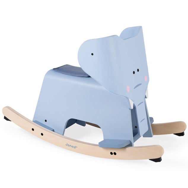 Janod Wooden Rocking Elephant with removable protection, for baby and toddler-Rocking Horses & Animals-Baby & Toddler Gifts, Baby Ride On's & Trikes, Christmas, Early Years. Ride On's. Bikes. Trikes, Janod Toys, Ride On's. Bikes & Trikes, Rocking-Learning SPACE