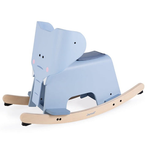 Janod Wooden Rocking Elephant with removable protection, for baby and toddler-Rocking Horses & Animals-Baby & Toddler Gifts, Baby Ride On's & Trikes, Christmas, Early Years. Ride On's. Bikes. Trikes, Janod Toys, Ride On's. Bikes & Trikes, Rocking-Learning SPACE