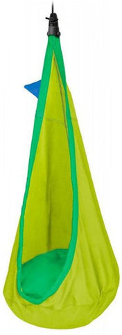 La Siesta Joki Organic Kids Hanging Nest Swing-Calming and Relaxation, Hammocks, Helps With, Indoor Swings, La Siesta Hammocks, Matrix Group, Outdoor Swings-Green-Learning SPACE