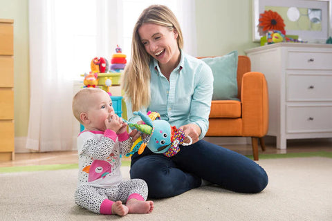 Lamaze Captain Calamari Sensory Toy-AllSensory, Baby & Toddler Gifts, Baby Cause & Effect Toys, Baby Sensory Toys, Baby Soft Toys, Gifts for 0-3 Months, Gifts For 3-6 Months, Gifts For 6-12 Months Old, Lamaze Toys, Stock-Learning SPACE