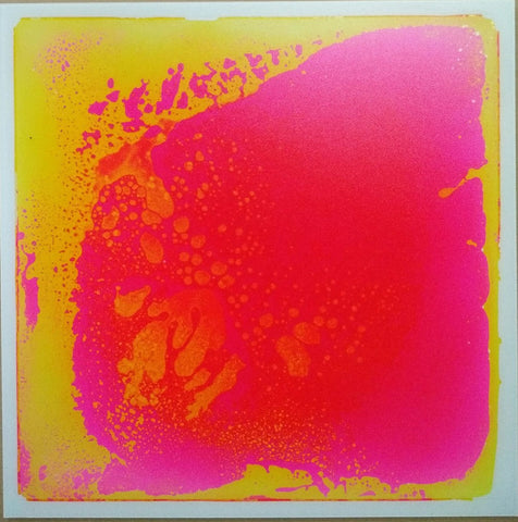 Large Liquid Filled Sensory Floor Tile - Single-AllSensory, Calming and Relaxation, Down Syndrome, Helps With, Lumina, Matrix Group, Sensory Floor Tiles, Sensory Flooring, Sensory Processing Disorder, Sensory Seeking, Teen Sensory Weighted & Deep Pressure, Visual Sensory Toys-Pink / Yellow-Learning SPACE