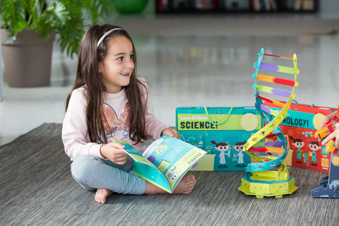 Learn All About... Science Kit: Book and 3D DNA Model-Early Science, Gifts for 5-7 Years Old, Gifts for 8+, S.T.E.M, Science, Science Activities-Learning SPACE