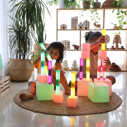 Light Up and Glow Cylinders-AllSensory, Sensory Light Up Toys, TTS Toys-Learning SPACE