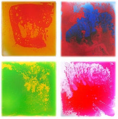 Liquid Filled Sensory Floor Tile - Set of 4 - Small-AllSensory, Chill Out Area, Helps With, Lumina, Rainbow Theme Sensory Room, Sensory Floor Tiles, Sensory Flooring, Sensory Processing Disorder, Sensory Seeking, Star & Galaxy Theme Sensory Room, Stock, Visual Sensory Toys-Learning SPACE