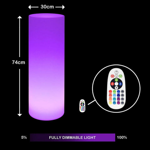 Lumina Colour Changing Cylinder-Novelty Lighting-ADD/ADHD, Autism, Calming and Relaxation, Colour Columns, Helps With, Lumina, Neuro Diversity, Rainbow Theme Sensory Room, Teenage Lights-Learning SPACE