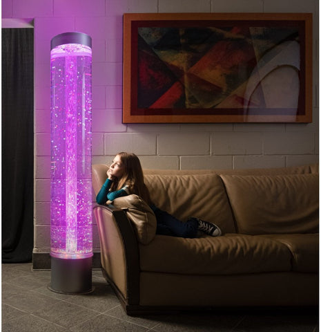 Lumina Extra Wide 1.5m Bubble Tube - With Floating Balls and Remote-Bubble Tubes, Calming and Relaxation, Helps With, Lumina, Stock-Learning SPACE