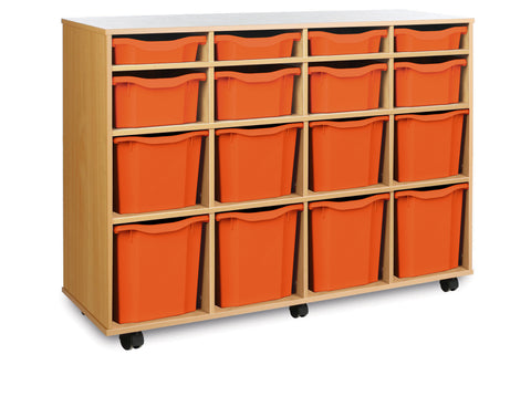 16 Combination Tray Unit-Shelves, Storage, Storage Bins & Baskets, Trays, Wellbeing Furniture-Learning SPACE