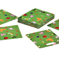 MIni Beast Pads - Set of 16-Bean Bags & Cushions, Calmer Classrooms, Classroom Packs, Cushions, Forest School & Outdoor Garden Equipment, Helps With, Nature Sensory Room, Sensory Flooring, Sensory Garden, Sit Mats, Square, Wellbeing Furniture, World & Nature-Learning SPACE