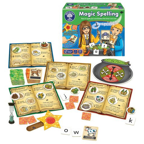 Magic Spelling Game-Early years Games & Toys, Early Years Literacy, Gifts for 5-7 Years Old, Learning Difficulties, Orchard Toys, Primary Games & Toys, Primary Literacy, Spelling Games & Grammar Activities, Table Top & Family Games-Learning SPACE