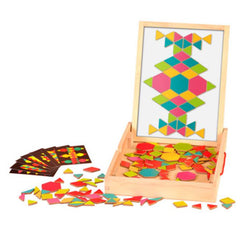 Magnetic Patterns Wooden Activity Box-Dementia, Memory Pattern & Sequencing, Shape & Space & Measure-Learning SPACE