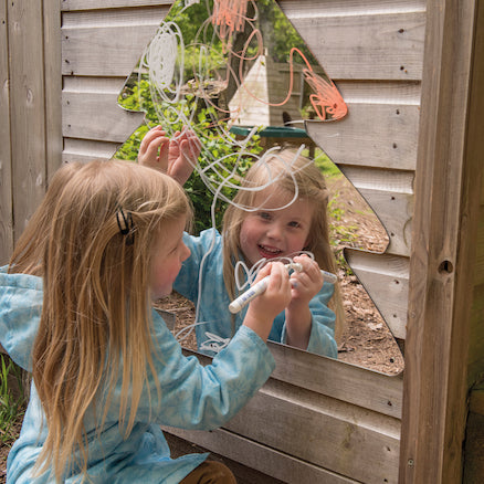 Mark Making Mirror Trees, for Playgrounds and Sensory Rooms-AllSensory, Nature, Nature Learning Environment, Nature Sensory Room, Playground Equipment, Playground Wall Art & Signs, Sensory Mirrors, Sensory Wall Panels & Accessories, TTS Toys-Learning SPACE