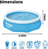 Medium Fast Set Pool (10Ft)-Bestway, Seasons, Stock, Summer, Swimming Pools-Learning SPACE