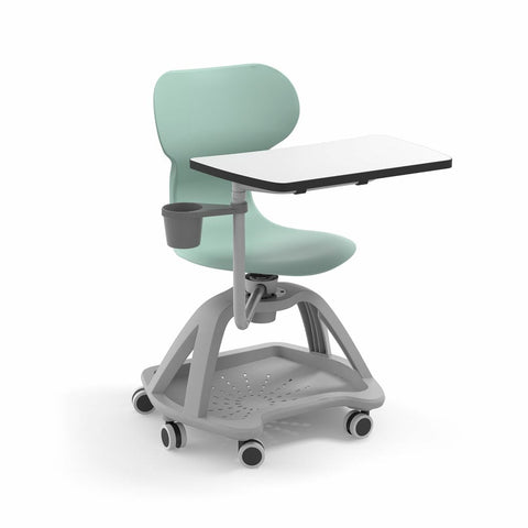 Mia Student Chair with Table-Classroom Chairs, Dyslexia, Learning Difficulties, Movement Chairs & Accessories, Neuro Diversity, Seating, Wellbeing Furniture-Mint-Learning SPACE