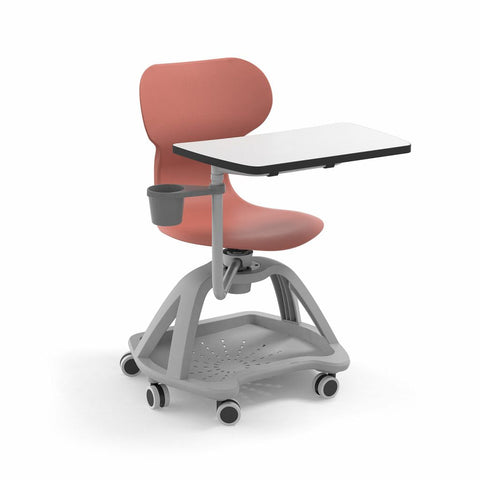 Mia Student Chair with Table-Classroom Chairs, Dyslexia, Learning Difficulties, Movement Chairs & Accessories, Neuro Diversity, Seating, Wellbeing Furniture-Terracotta-Learning SPACE