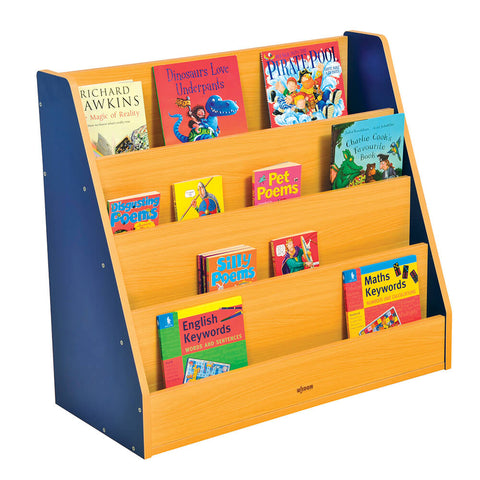 Milan Book Display Units-Bookcases, Classroom Displays, Classroom Furniture, Shelves, Storage, Storage Bins & Baskets, Wellbeing Furniture-Blue-Learning SPACE