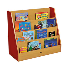 Milan Book Display Units-Bookcases, Classroom Displays, Classroom Furniture, Shelves, Storage, Storage Bins & Baskets, Wellbeing Furniture-Red-Learning SPACE