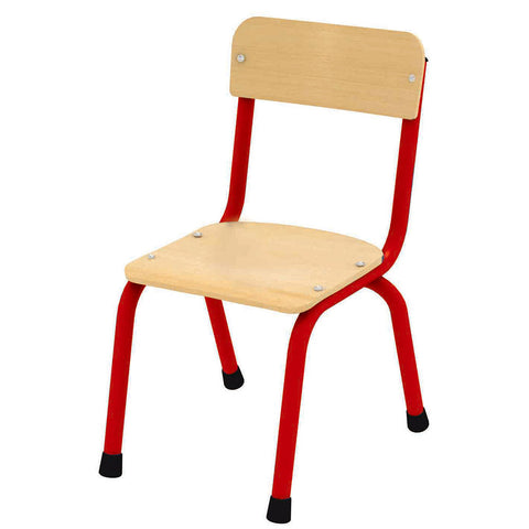 Milan Stackable Chairs-Classroom Chairs, Furniture, Profile Education, Seating, Wellbeing Furniture-Red-6-8 Years-Learning SPACE