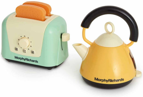 Morphy Richards Toaster & Kettle Set - Play Pretend-Calmer Classrooms, Casdon Toys, Gifts For 2-3 Years Old, Helps With, Imaginative Play, Kitchens & Shops & School, Life Skills, Play Kitchen Accessories, Pretend play, Role Play, Strength & Co-Ordination-Learning SPACE