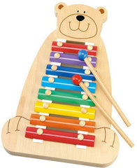 Musical Bear Xylophone-AllSensory, Baby Musical Toys, Baby Sensory Toys, Baby Wooden Toys, Early Years Musical Toys, Music, Sensory Seeking, Sound Equipment, Stock, Strength & Co-Ordination, Tidlo Toys-Learning SPACE