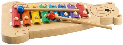 Musical Bear Xylophone-AllSensory, Baby Musical Toys, Baby Sensory Toys, Baby Wooden Toys, Early Years Musical Toys, Music, Sensory Seeking, Sound Equipment, Stock, Strength & Co-Ordination, Tidlo Toys-Learning SPACE