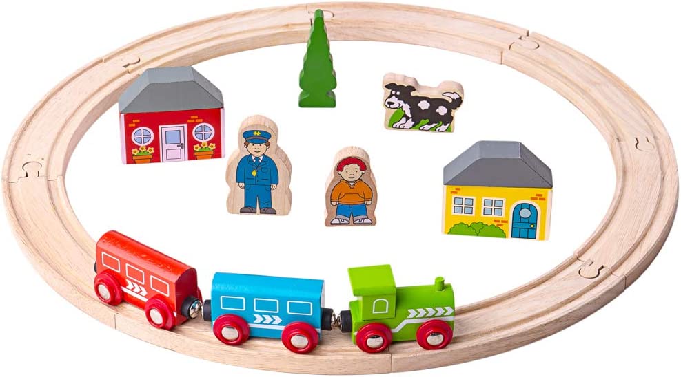 My First Train Set-Baby Wooden Toys, Bigjigs Rail, Bigjigs Toys, Cars & Transport, Imaginative Play, Stock, Train-Learning SPACE