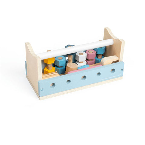 My First Workbench Wooden-Bigjigs Toys, Engineering & Construction, Gifts For 2-3 Years Old, Role Play, S.T.E.M, Technology & Design, Wooden Toys-Learning SPACE