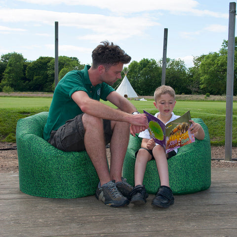 Natural Grass Children's Bean Bag-Bean Bags, Bean Bags & Cushions, Eden Learning Spaces, Gifts for 5-7 Years Old, Gifts for 8+, Nature Learning Environment, Nature Sensory Room, Nurture Room, Sensory Garden, Stock, Wellbeing Furniture-Learning SPACE